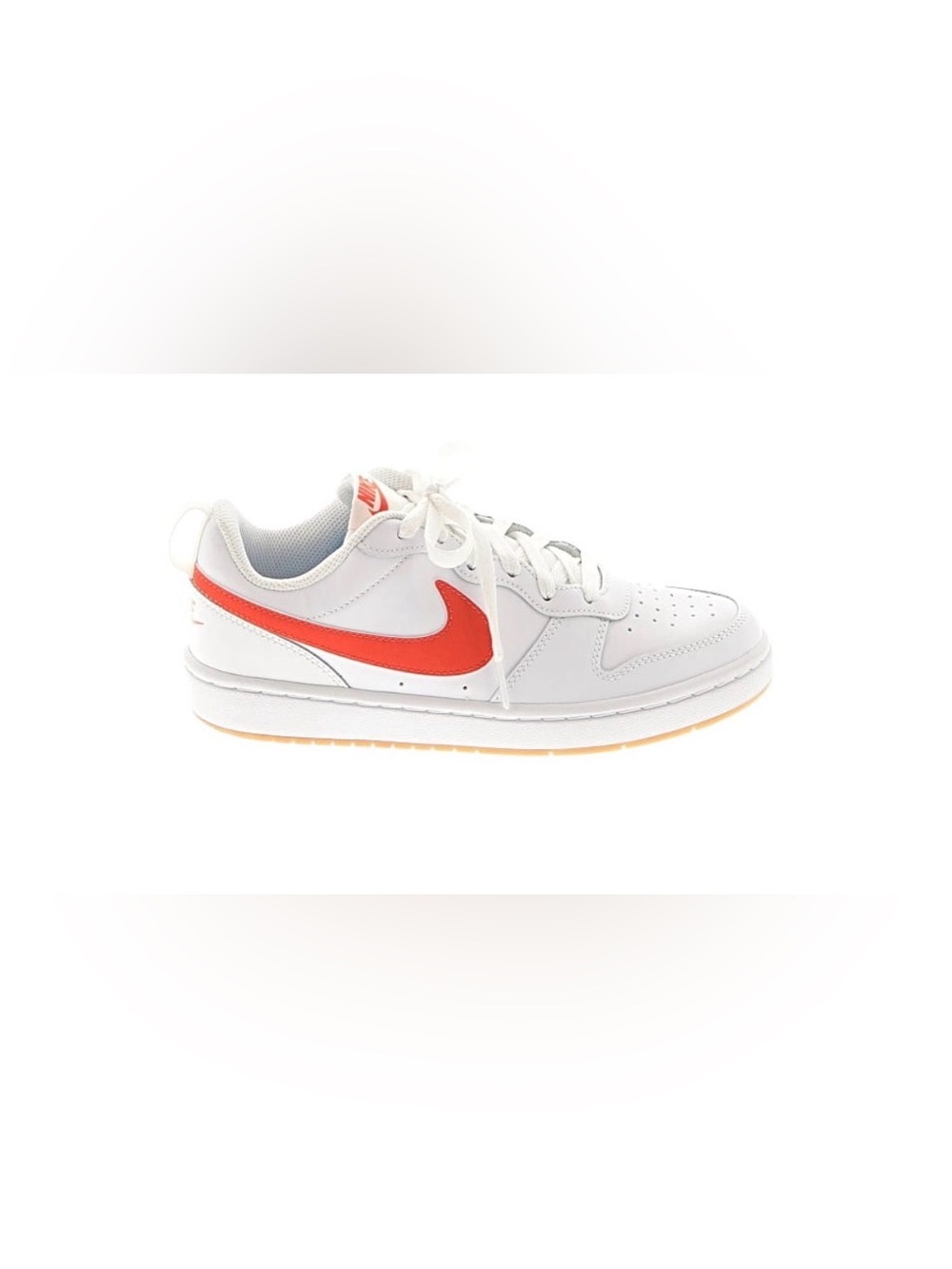 Nike Court Borough Low Youth 5.5Y Womens 7 White Orange Knicks BQ5448-114